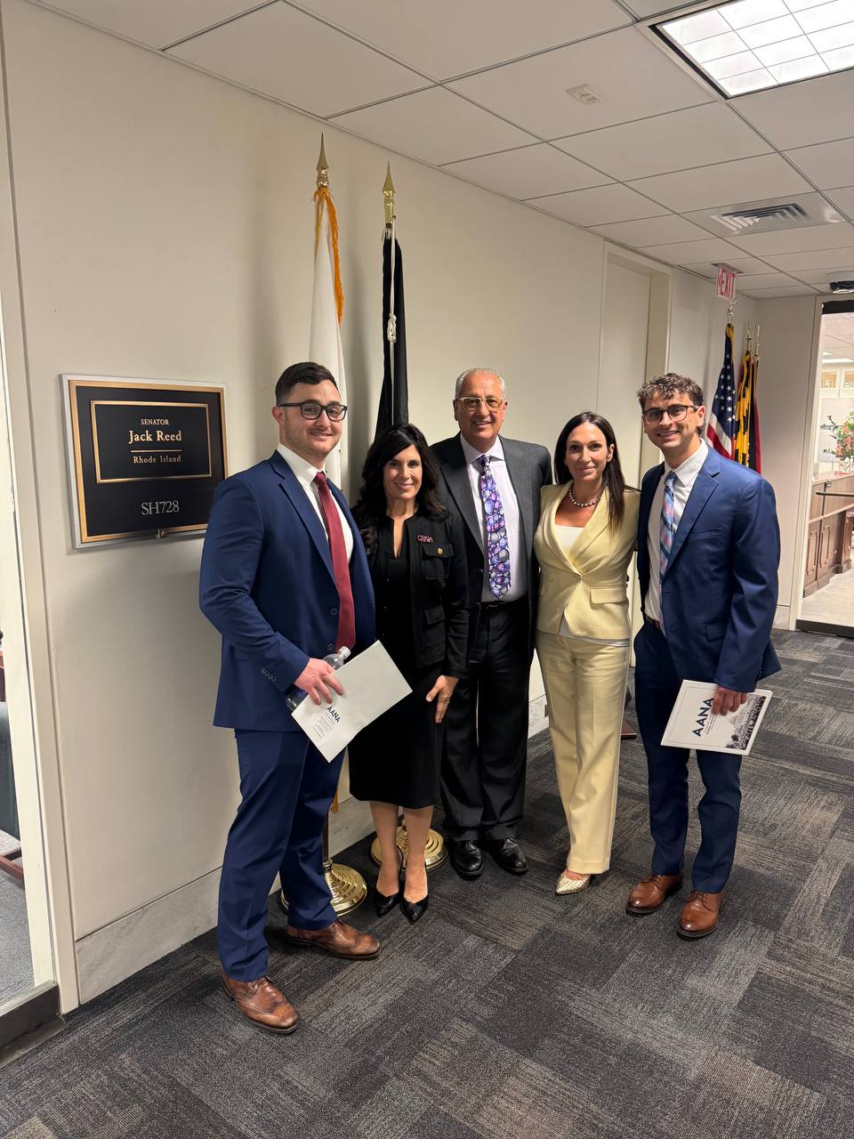 RIANA leaders at Senator Jack Reed's office